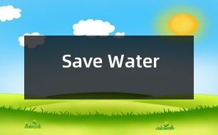 Save Water