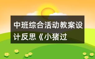 中班綜合活動(dòng)教案設(shè)計(jì)反思——《小豬過生日》