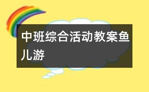 中班綜合活動教案：魚兒游