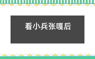 看小兵張嘎后