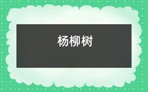 楊柳樹(shù)