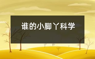 誰(shuí)的小腳丫（科學(xué)）