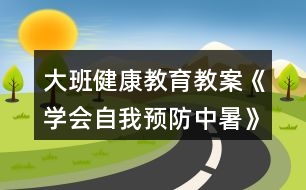 大班健康教育教案《學(xué)會自我預(yù)防中暑》反思