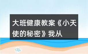 大班健康教案《“小天使”的秘密》我從哪里來教案反思