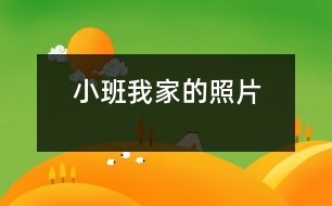 小班：我家的照片