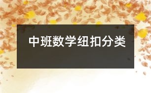 中班數(shù)學：紐扣分類