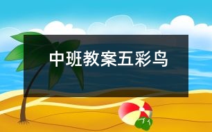 中班教案：五彩鳥(niǎo)