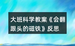 大班科學(xué)教案《會(huì)翻跟頭的磁鐵》反思