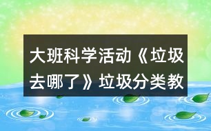 大班科學(xué)活動(dòng)《垃圾去哪了》垃圾分類(lèi)教案