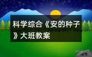 科學綜合《安的種子》大班教案