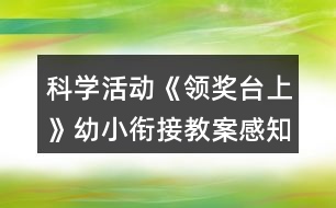 科學(xué)活動《領(lǐng)獎臺上》幼小銜接教案感知序數(shù)