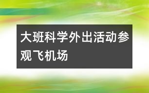 大班科學外出活動參觀飛機場