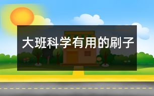 大班科學(xué)：有用的刷子