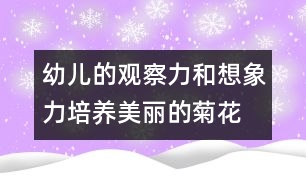 幼兒的觀察力和想象力培養(yǎng)：美麗的菊花