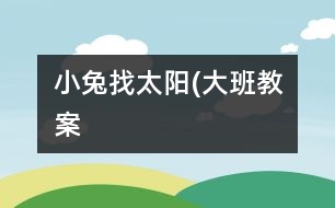 小兔找太陽(yáng)(大班教案）