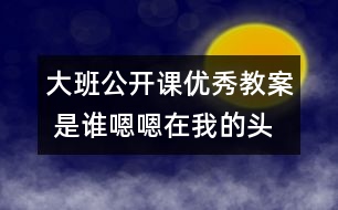 大班公開課優(yōu)秀教案 是誰嗯嗯在我的頭上