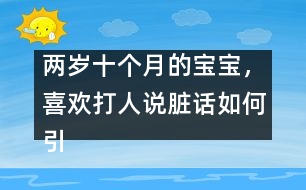 兩歲十個(gè)月的寶寶，喜歡打人說臟話如何引導(dǎo)――陳福國