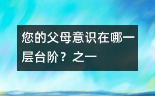 您的父母意識在哪一層臺階？（之一）