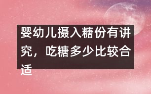 嬰幼兒攝入糖份有講究，吃糖多少比較合適呢