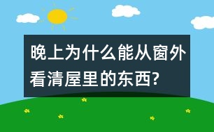 晚上為什么能從窗外看清屋里的東西?