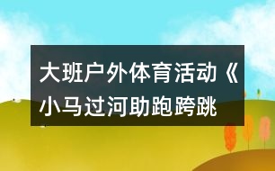 大班戶外體育活動(dòng)《小馬過河—助跑跨跳》反思