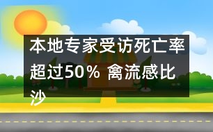 本地專(zhuān)家受訪：死亡率超過(guò)50％ 禽流感比沙斯還厲害