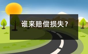 誰(shuí)來(lái)賠償損失？