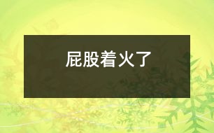 屁股著火了